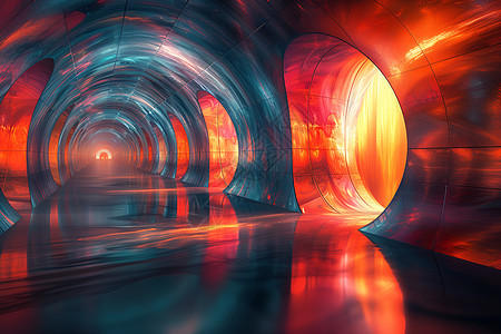 光影隧道图片