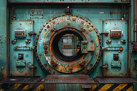 工厂里的巨大机械图片