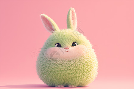 甜蜜的棉花糖小兔子图片