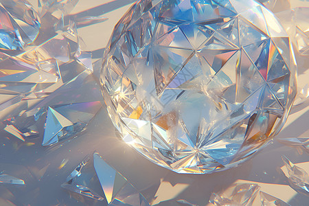 钻石的玻璃球图片