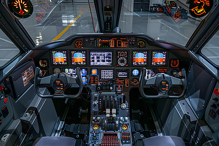 未来中的飞行控制室图片