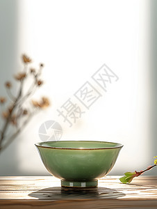美观的瓷茶碗图片