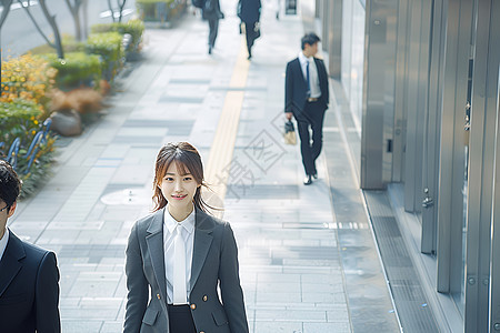 穿着西装的女人背景图片