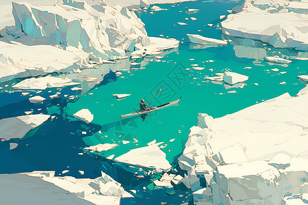 古老冰川探险图片