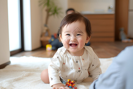 微笑的宝宝婴儿幼稚高清图片