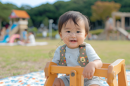 可爱宝宝玩乐的幼儿背景