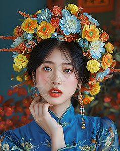 花冠中国女子图片