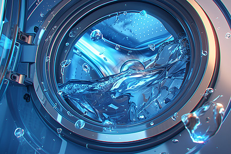 色彩斑斓的洗衣机图片