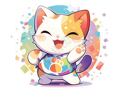 快乐彩虹猫图片