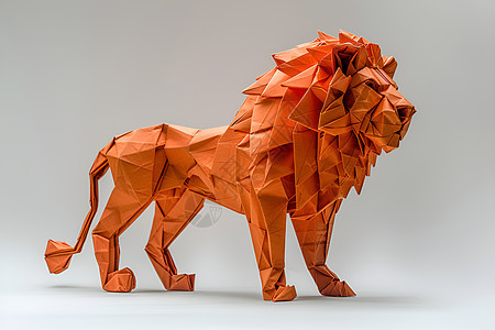 可爱的折纸狮子图片