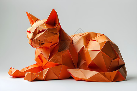可爱的折纸猫图片