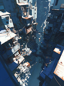 城市里的居民楼图片