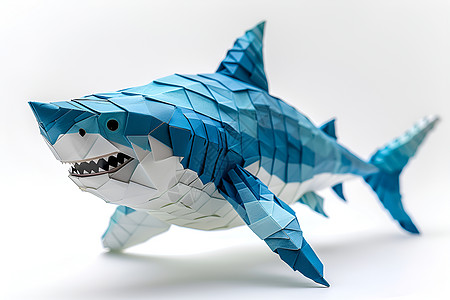 折纸鲨鱼图片