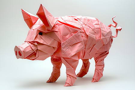 可爱小猪折纸图片