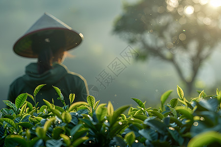 茶园里的宁静图片