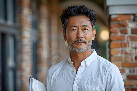 教室外的男老师背景图片