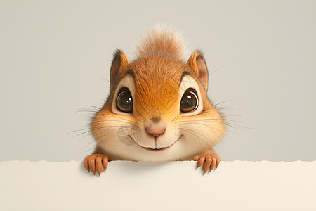松鼠表情包瞪大眼睛笑的小松鼠插画