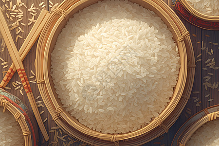 一碗大米图片