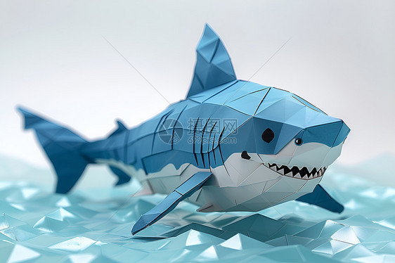 小鲨鱼与蓝色世界图片