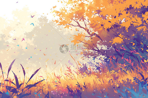 秋日森林图片