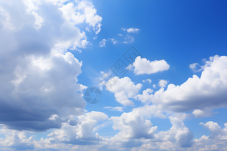 天空飘着白云图片