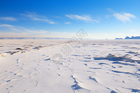 冰雪封冻的无垠风景图片