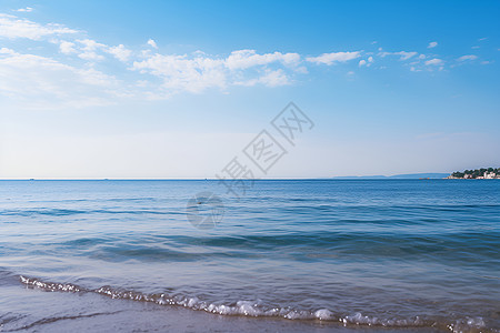 大海天空阳光下的海洋背景