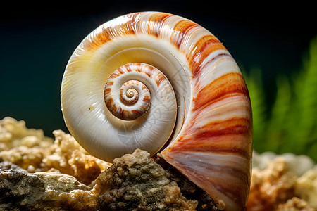 壳寡糖水中一只蜗牛壳设计图片