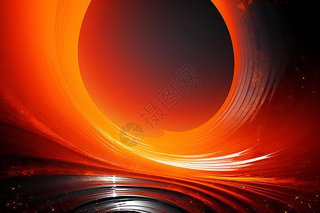 光芒四射的黑橙旋律设计图片
