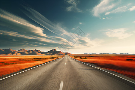 柏油路贴图天空下的的道路背景