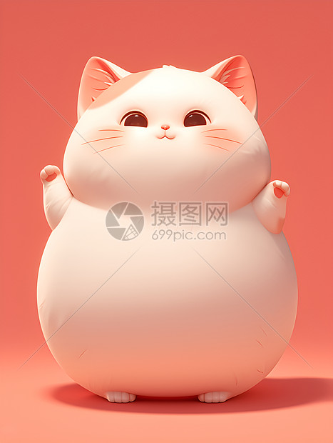 肥胖可爱的猫咪角图片