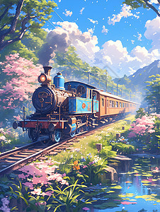 列车启程迎春之旅图片