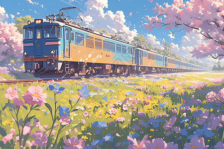 春日列车的奇幻之旅图片