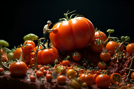 玩具人探索巨大番茄世界图片