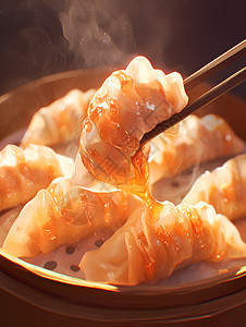 可口美味的饺子图片