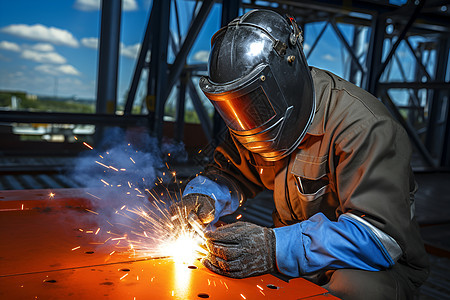焊接工人图片