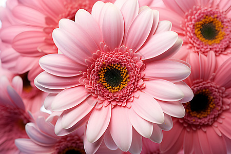 粉红花朵的近景图片