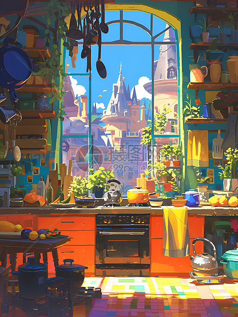 厨房的魔幻领域图片