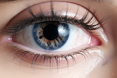 女性眼睛虹膜眼皮高清图片