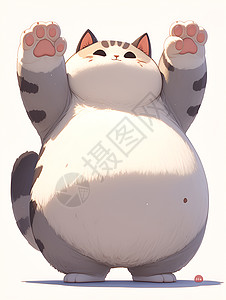 热爱生活的胖猫图片