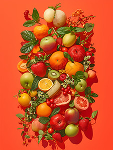 水果拼盘的独特艺术图片