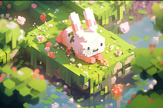 春日里的兔子图片