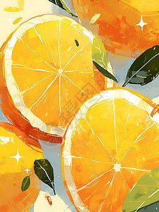 酸甜多汁的橙子图片