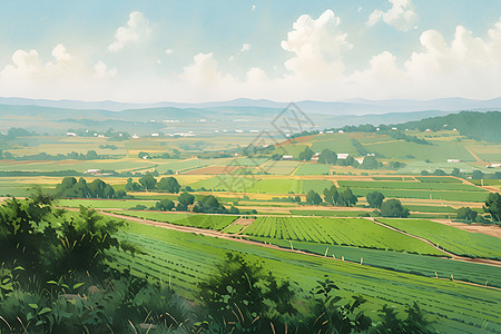 农场的风景图片