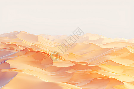 男沙漠沙漠中的沙丘插画