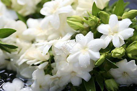 一束白色的花朵图片