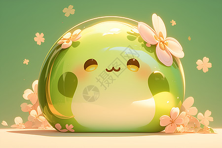 绿色花球图片