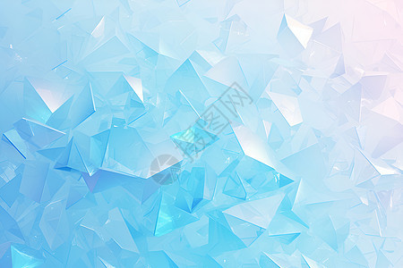 冰晶几何质感景观图片