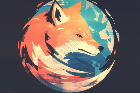 设计的狐狸标志图片