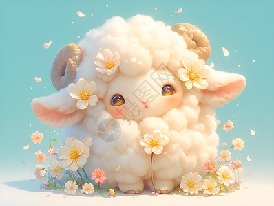 梦幻中的绵羊图片